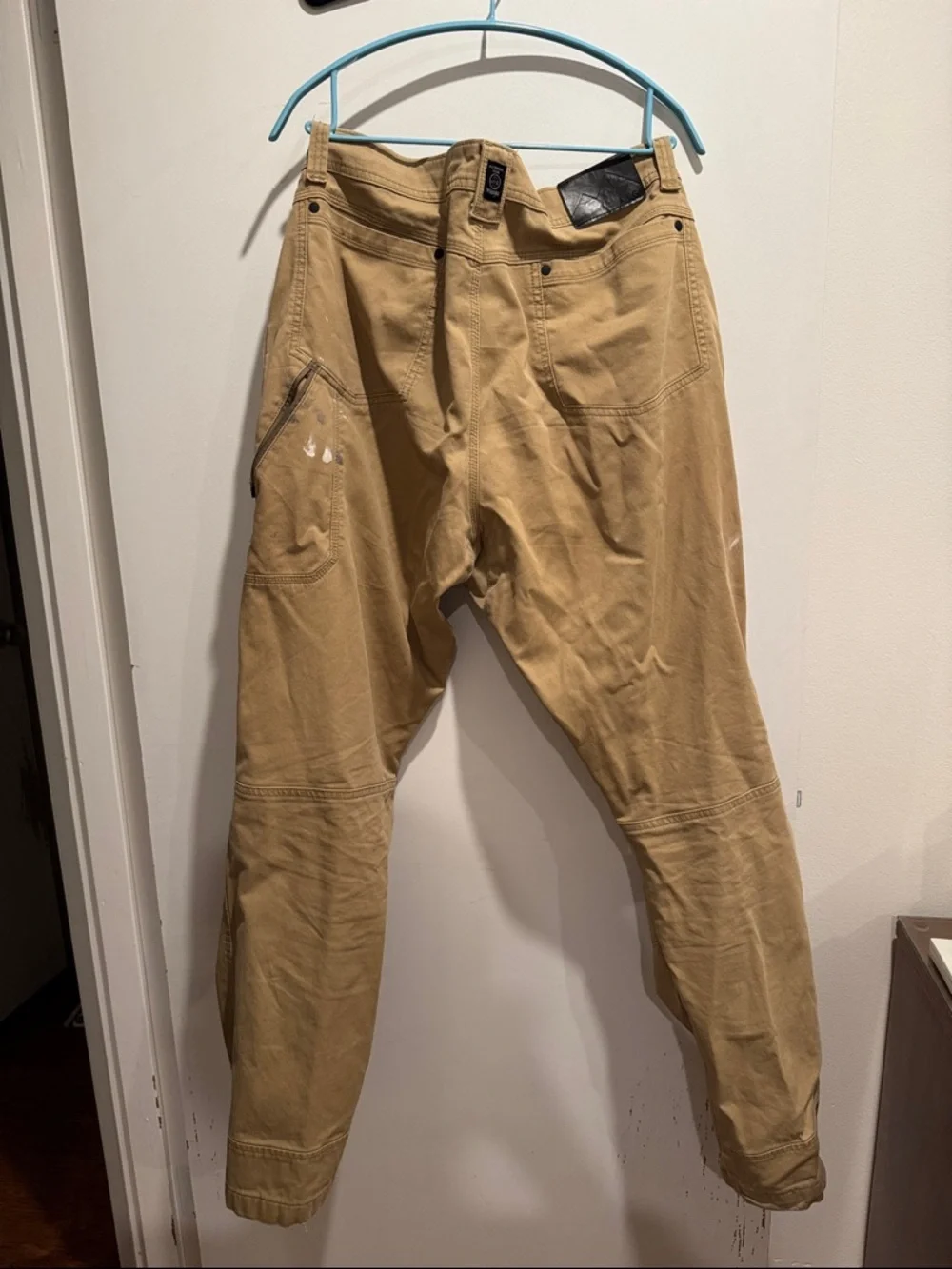 Wrangler Khaki Carpenter Chinos - Durable Men's Work Pants - Picture 6 of 10